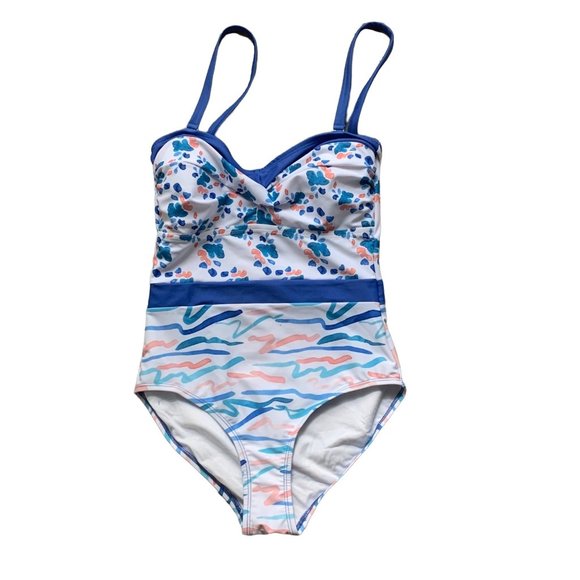 Siloett Floating Petals One-Piece Swimsuit Women's Size 6 - Picture 1 of 11